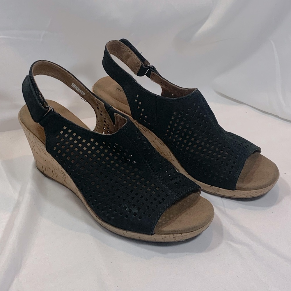 Rockport “tru365 comfort” Floating Wedge Sandals.